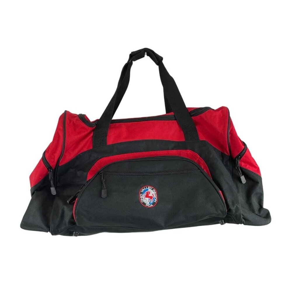Ohio Valley Region Porsche Club of America Black & Red Canvas Duffle Bag